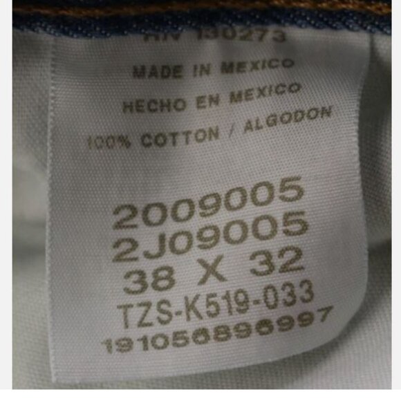 Lee Size W38 L32 Regular Fit Straight Leg 100% Cotton Men's Jeans Light Blue New - Picture 11 of 12